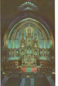 Canada Quebec Montreal Interior View Of Notre Dame Church Montreal