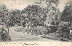 br104480 botanic gardens sidney real photo australia