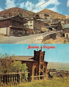 JEROME, AZ Arizona GHOST TOWN Street Scene~Holy Family Catholic Church *2* Cards