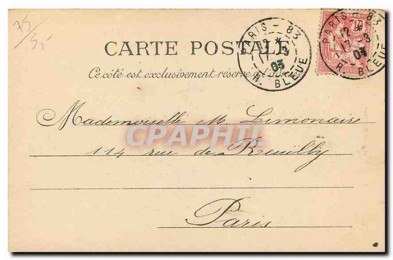 Old Postcard Paris Hotel Cluny