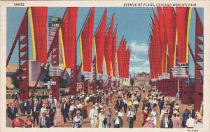 Avenue Of Flags Chicago World's Fair 1933