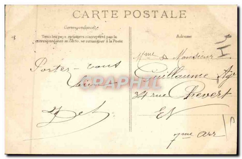 Old Postcard From Paris Crue Seine Boulevard St Germain