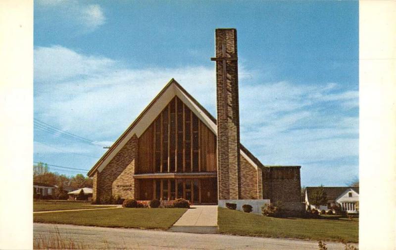 Cranston Rhode Island Woodridge Congregational Church Vintage Postcard K23520