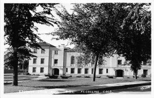 J16/ Fort Collins Colorado RPPC Postcard 40s Student Union C.S.C. 154