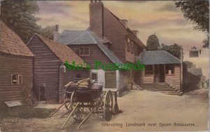 Surrey Postcard - Interesting Landmark Near Epsom Racecourse DC2393