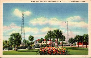 Florida Jacksonville W J A X Municipal Broadcasting Station Curteich