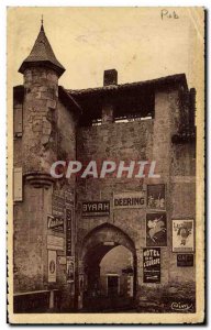 Old Postcard Advertisement Largentiere Gate Byrrh Deering Selves Hotel de l &...