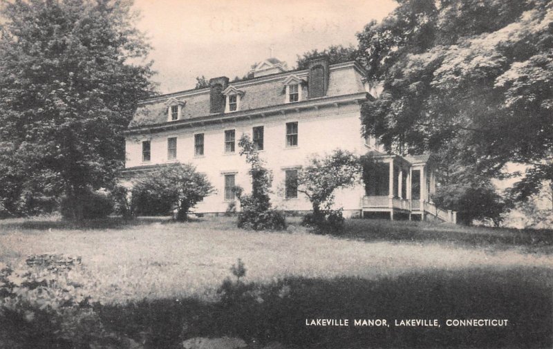 Lakeville Manor, Lakeville, Connecticut, Early Postcard, Unused