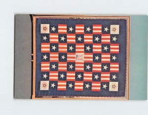 Postcard Unique two-sided Bicentennial Quilt, Sun City, Arizona