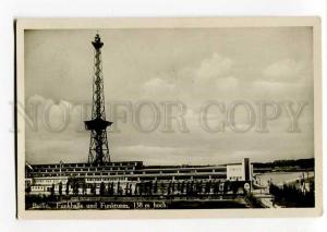 271225 GERMANY BERLIN radio Hall & radio tower 1934 year RPPC