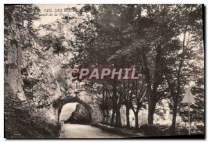 Old Postcard Tunnel Lady Col des Roches