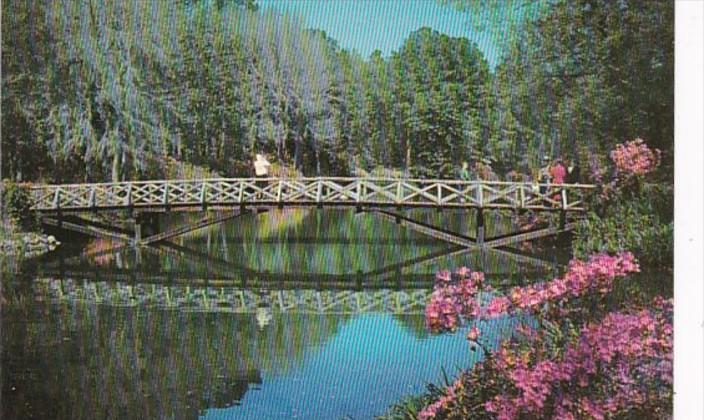 Alabama Mobile Bellingrath Gardens Rustic Bridge Over Mirror Lake