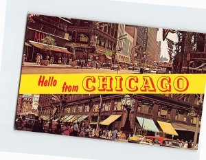 Postcard Hello from Chicago, Illinois