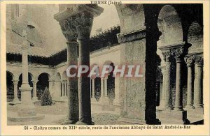 Old Postcard Vienna (Isere) Cloitre Roman twelfth century remains of the Abbe...