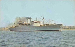 USNS Upshur T-AP 198 Navy Ship Military Sea Transportation Service postcard