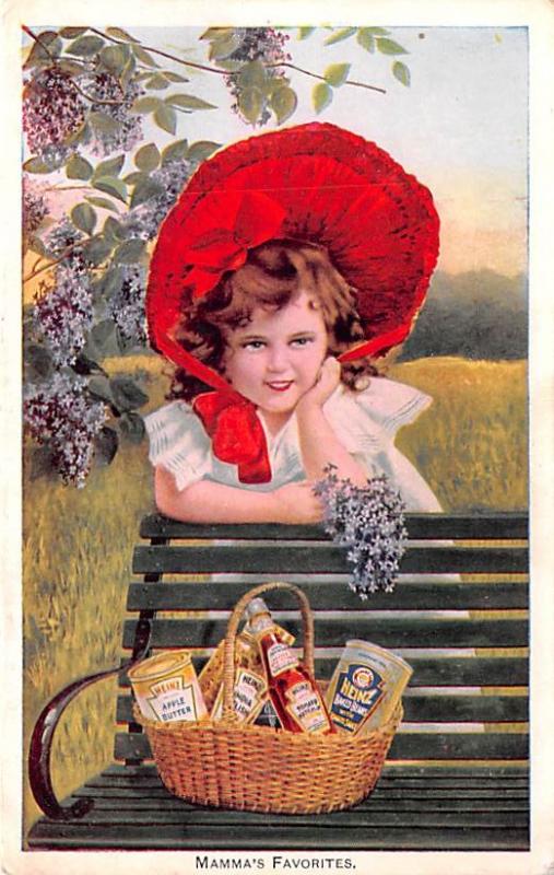 Advertising Post Card Heinz, Peanut Butter Mamma's Favorites Unused