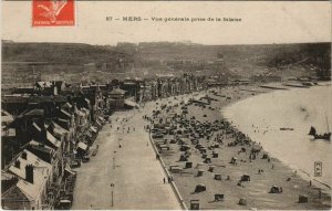 CPA MERS-LES-BAINS vue gÃ©nÃ©rale prise de la falaise (25085)