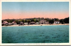 Postcard Thompson's at mouth of Songo River in Sebago Lake, Maine~135477 