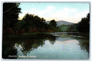 c1950's Beautiful Shadowy Reflection Grove View St. Joe River Idaho ID Postcard 