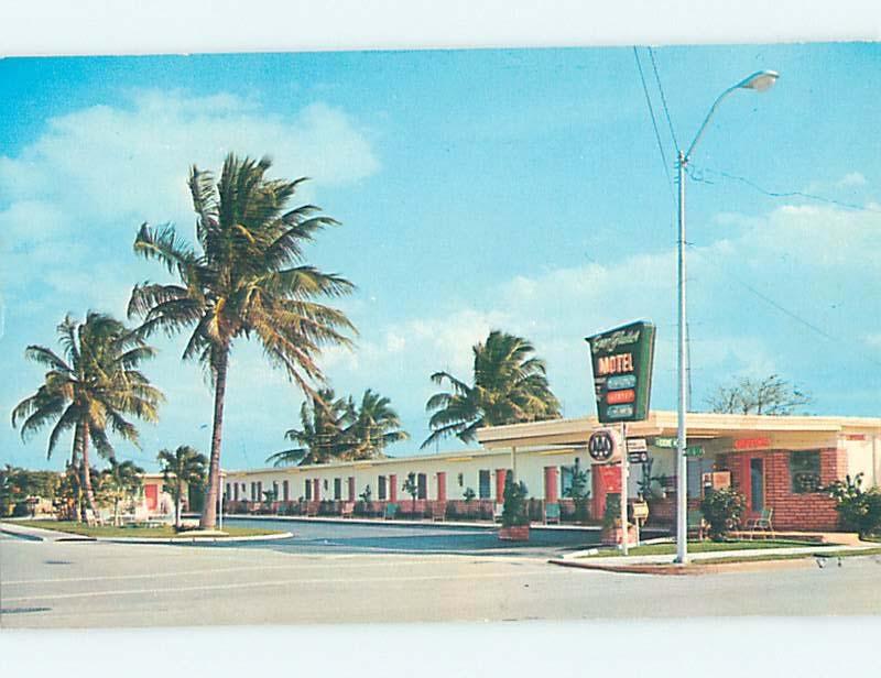 Unused Pre-1980 MOTEL SCENE Homestead - Near Miami Florida FL hk0283