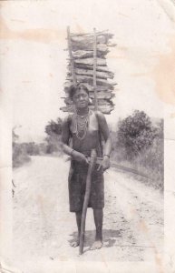 1953, RPPC: Local Native, Saigon, Vietnam, Used (PC1452)