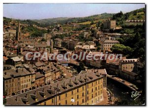 Postcard Modern Tulle Vue Generale Au Fond La Cathedrale