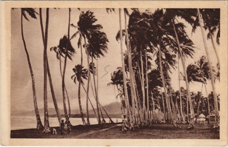 PC OCEANIA, UN ORAGE SUR SAMOA, Vintage Postcard (b44294)