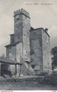 AOSTE, Italy, 1900-1910s ; Tour du Lepreux