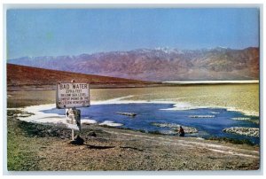 c1960 Bad Water Sea Level Death Valley National Monument California CA Postcard