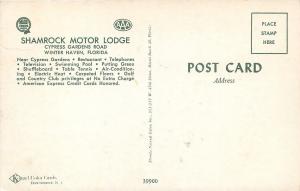 Winter Haven FloridaShamrock Motor LodgeGolf Putting GreenPool1960s Postcard