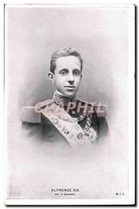 Old Postcard HM King Alfonso XIII of Spain