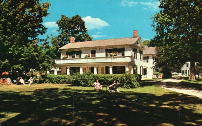 Vintage Postcard 1971 Barrows House Betty And Jim Lee Ownership Dorset Vermont