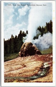 Loan Star Geyser Yellowstone National Park Scenic Picturesque Spot Postcard