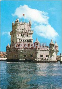 Modern Postcard Portugal Lisboa Belem Tower