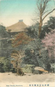 Japan hand colored Hase Temple Kamakura C-1910 Postcard 22-8919