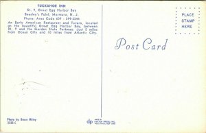 Tuckahoe Inn Beesleys Point Marmora NJ New Jersey VTG Postcard UNP Unused 