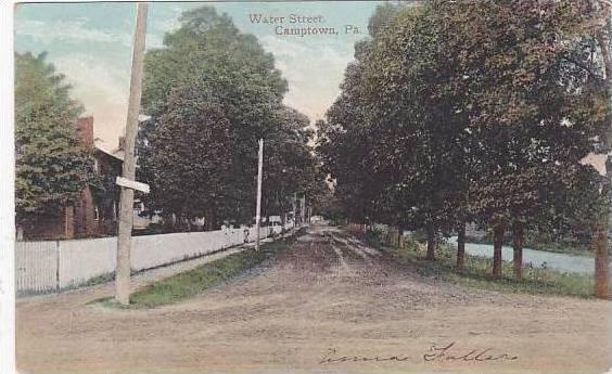 Pennsylvania Camptown Water Street 1908