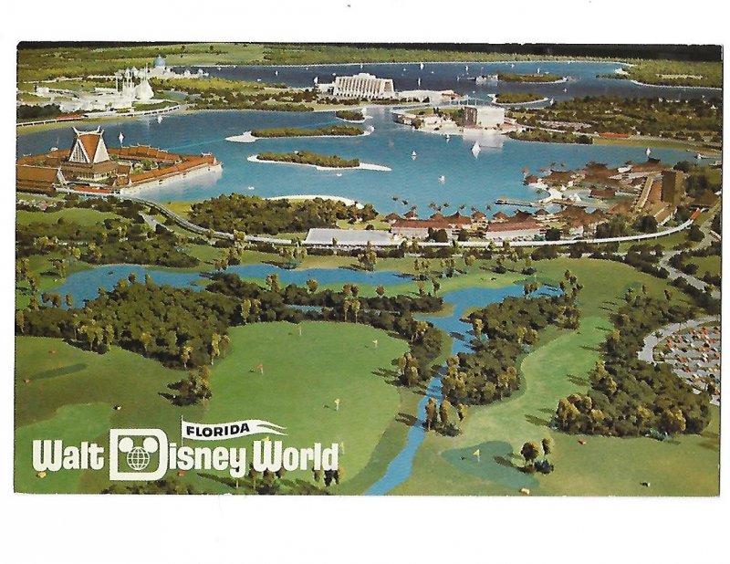 Early Aerial View Walt Disney World Florida Destination Resort