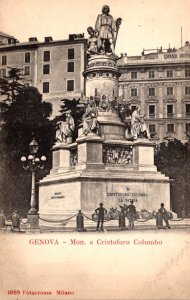 Italy Genova Monument Cristoforo Colombo