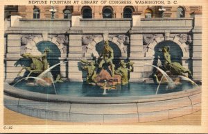 Washington D C Library Of Congress Neptune Fountain