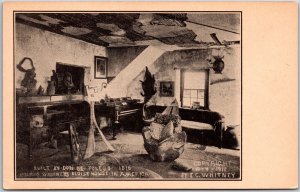 Saint Augustine FL-Florida, Whitney's Oldest House In America Interior Postcard