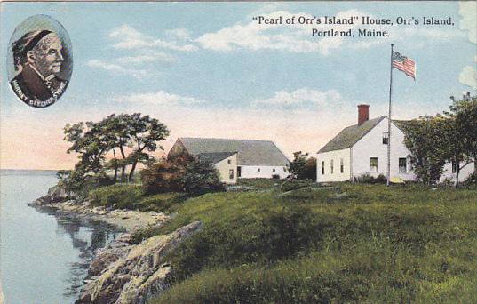 Maine Portland Pearl Of Orr's Island House Orr's Island 1916