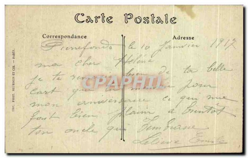 Old Postcard Chateau Pierrefonds View Jack Lake