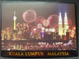 [AG] P209 Malaysia Petronas Twin Tower Kuala Lumpur City Firework (postcard *New