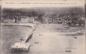 France Cote d'Argent Arcachon La Place Thiers prise a 600 metres en hydr...