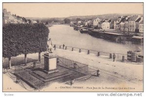 Place Jean De La Fontaine Et Quai Des Filoirs, Chateau-Thierry (Aisne), Franc...