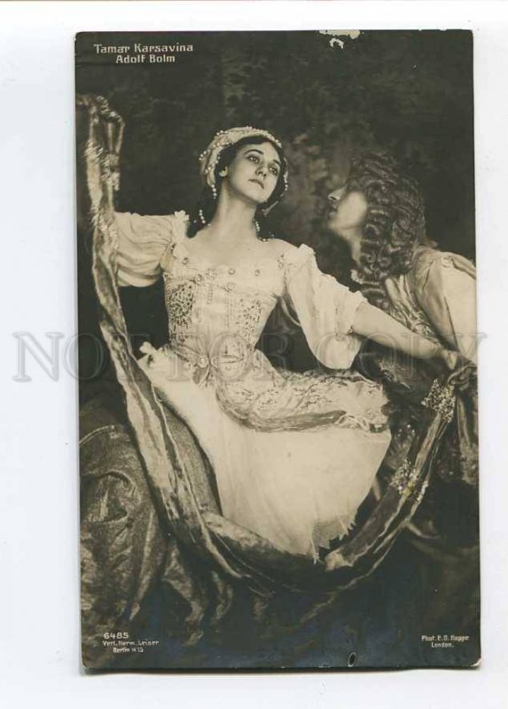 280047 KARSAVINA & BOLM Russian BALLET Dancer vintage PHOTO