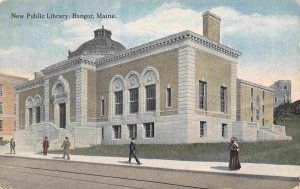 Public Library Bangor Maine 1917 postcard