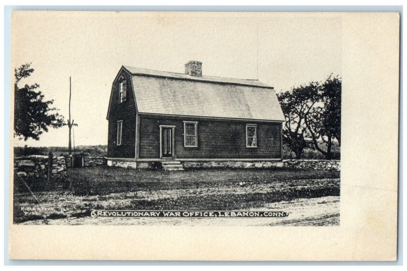 c1905 Exterior Revolutionary War Office Building Lebanon Connecticut CT Postcard