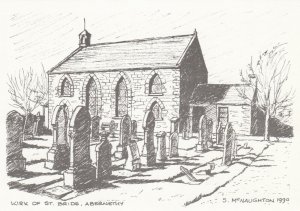 ABERNETHY, KIRK OF ST BRIDE, Perth And Kinross - Vintage POSTCARD (Drawing)